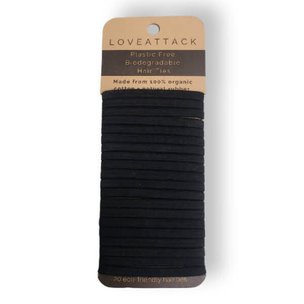 Plastic Free Biodegradable Hair Ties - 20 Pack